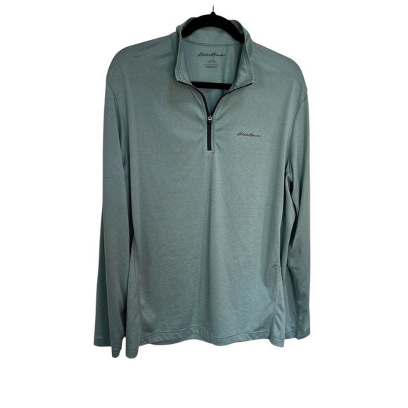 Eddie Bauer‎ Men's L Multicolor 1/4 Zip Pullover Hiking Running Casual - Picture 1 of 6